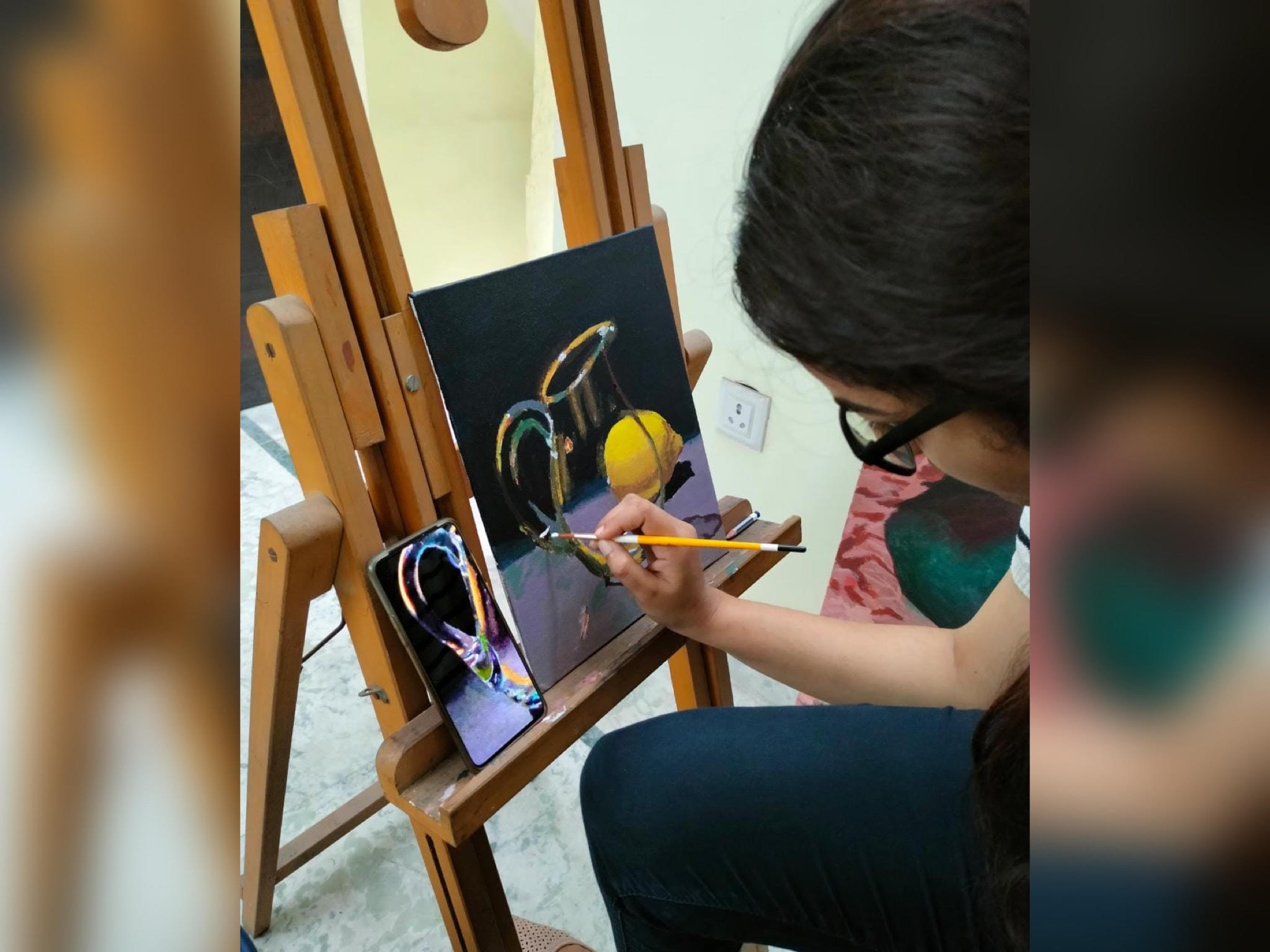 Acrylic Painting Classes in Yamuna Bank