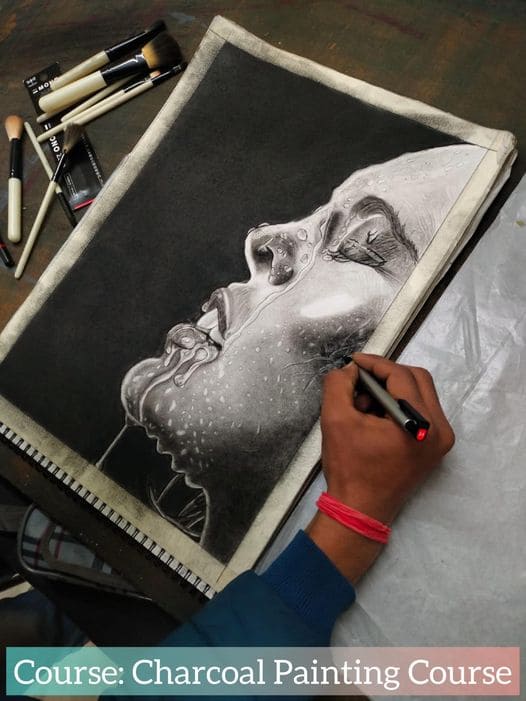 online charcoal Painting class